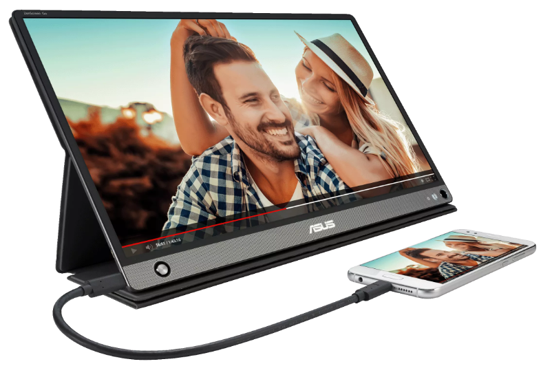 ASUS ZenScreen GO MB16AHP Portable USB Type-C Monitor - Built-in Battery