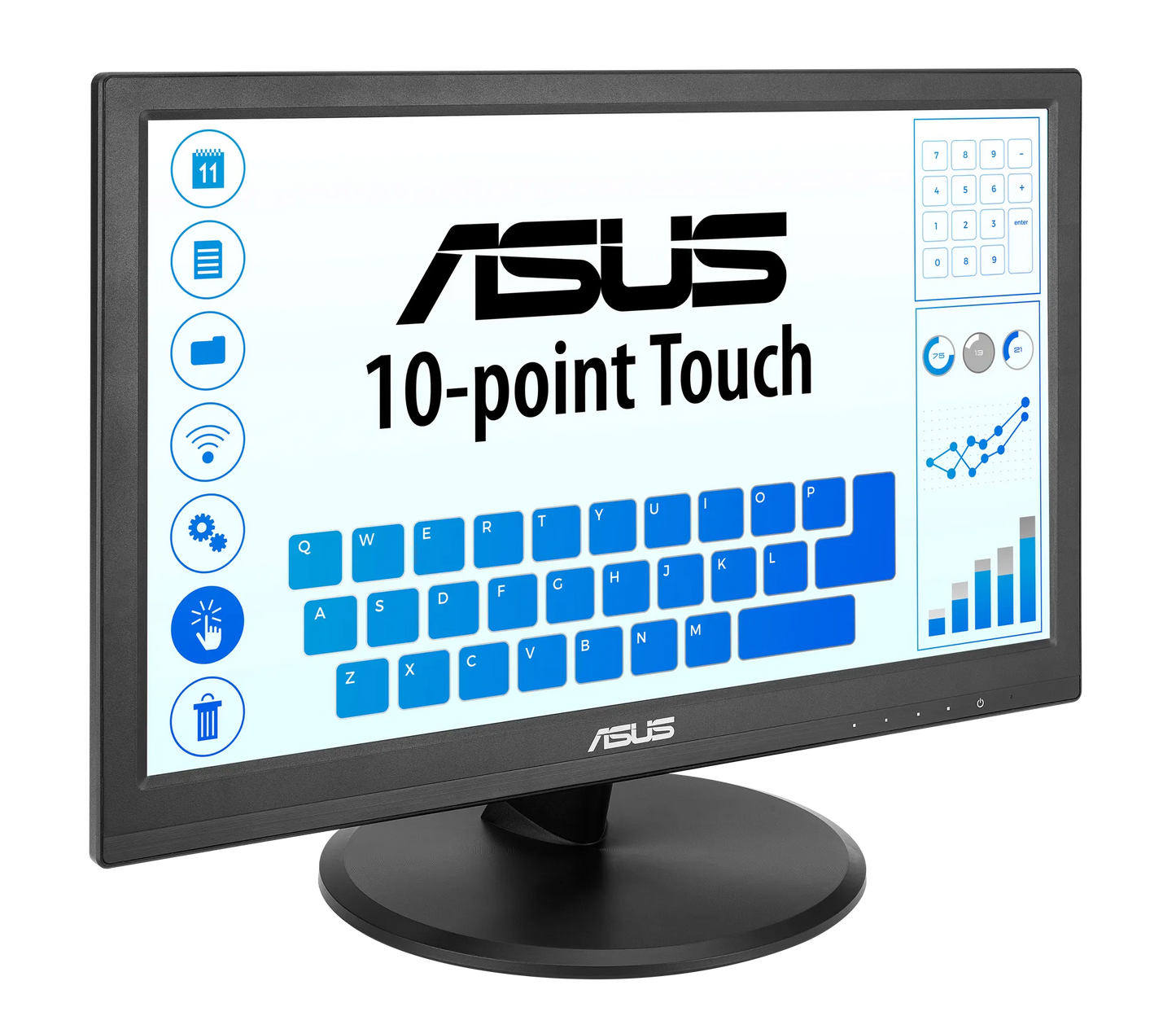 ASUS VT169HE Touchscreen Monitor – 15.6" FHD, 10‑Point Touch, HDMI/VGA, 5ms