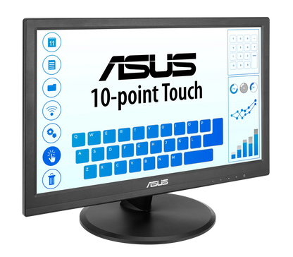 ASUS VT169HE Touchscreen Monitor – 15.6" FHD, 10‑Point Touch, HDMI/VGA, 5ms