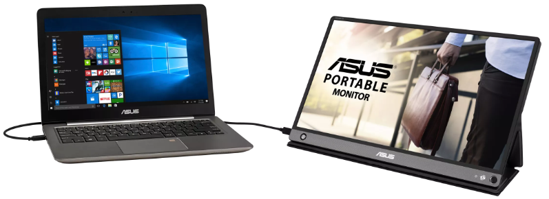 ASUS ZenScreen GO MB16AHP Portable USB Type-C Monitor - Built-in Battery