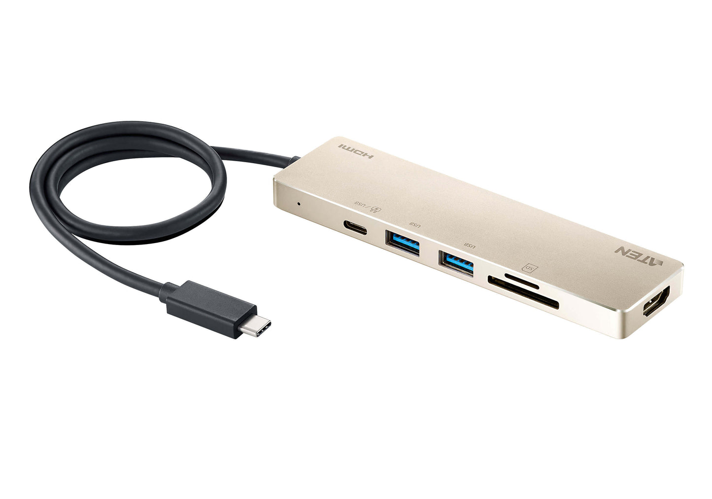 ATEN USB-C 6-in-1 Mini Dock with Power Pass-Through