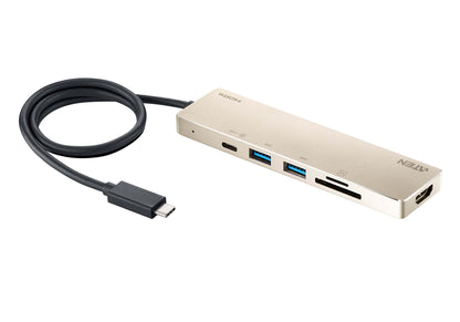 ATEN USB-C 6-in-1 Mini Dock with Power Pass-Through