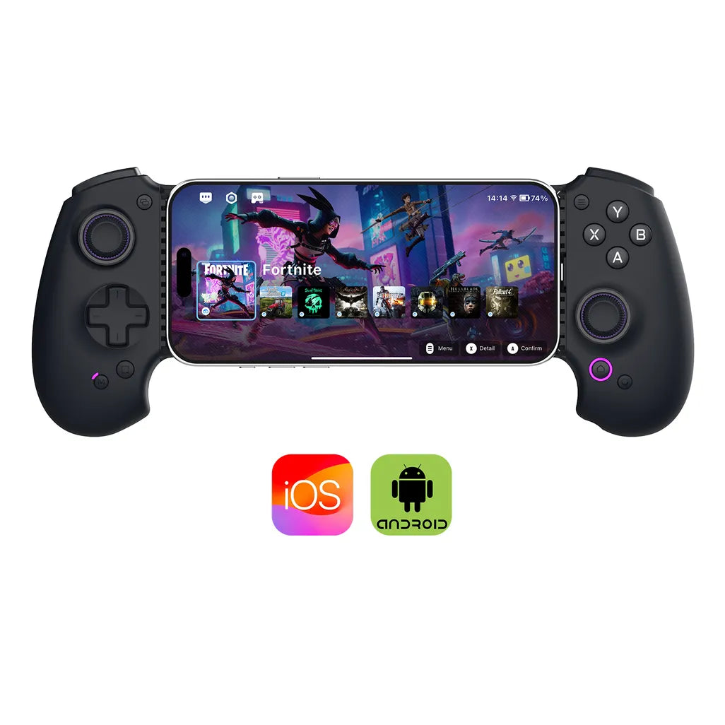 Abxylute S9 Mobile Gaming Controller  USB-C + Bluetooth