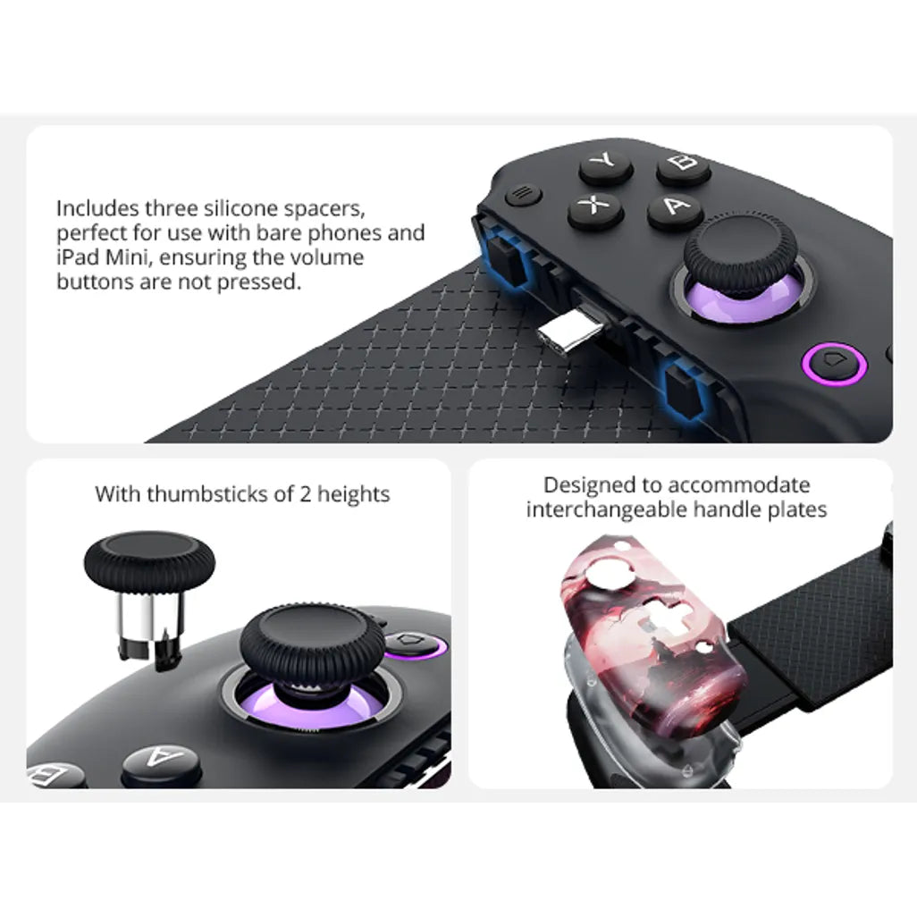 Abxylute S9 Mobile Gaming Controller  USB-C + Bluetooth