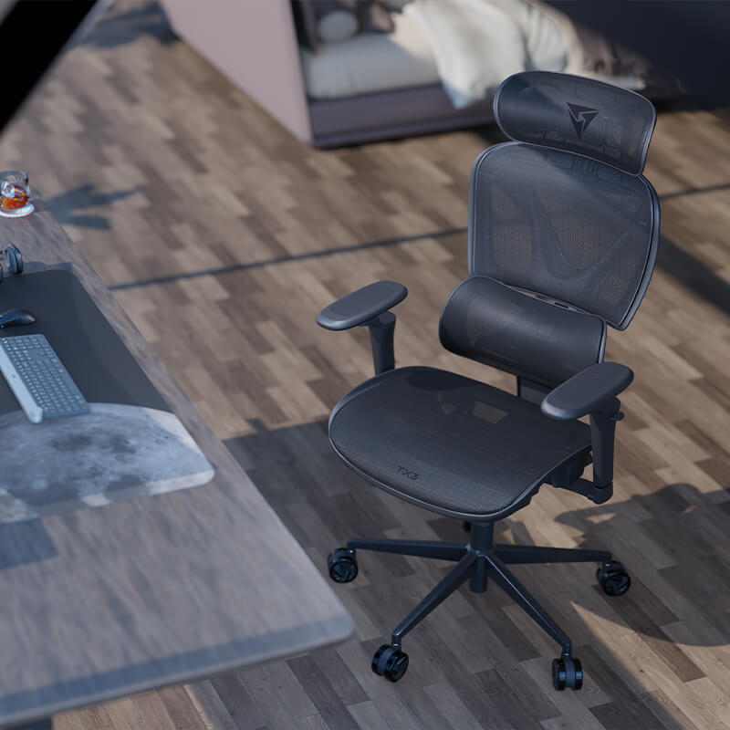 ThunderX3 XTC PRO Ergonomic Chair – Mesh Black